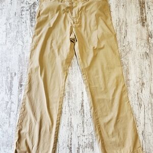 Banana Republic Mens Size 32/32 Chino Pants Straight Leg Flat Front Khaki Beige
